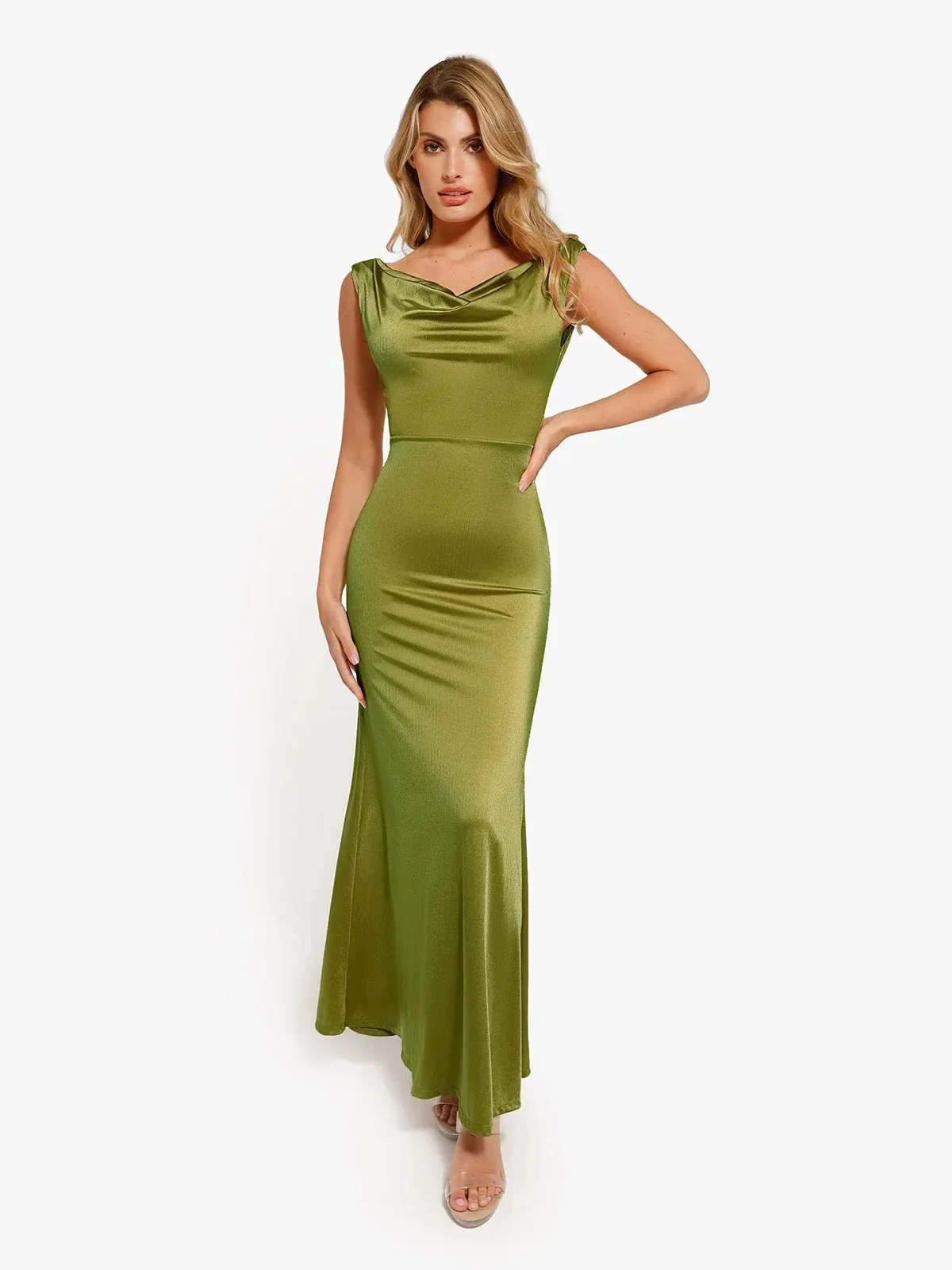 Shapewear Convertible Shine Sculpting Mermaid Dress - Image 21