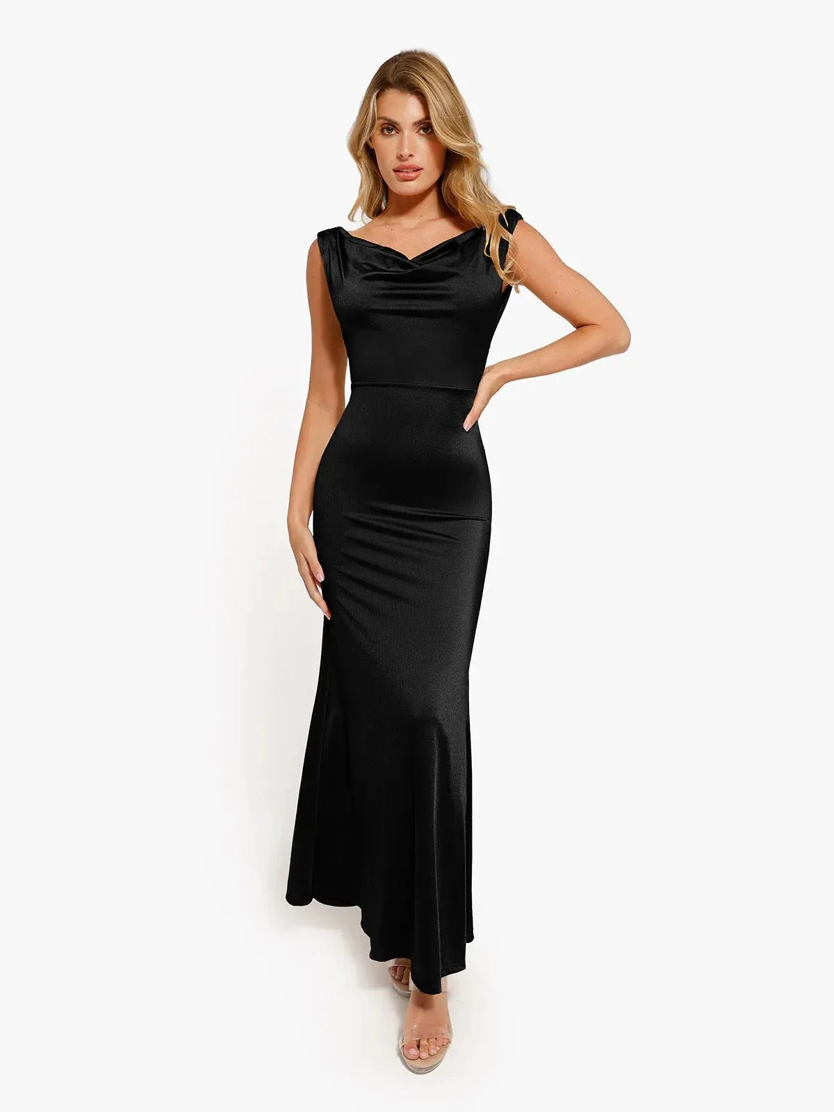 Shapewear Convertible Shine Sculpting Mermaid Dress - Image 33