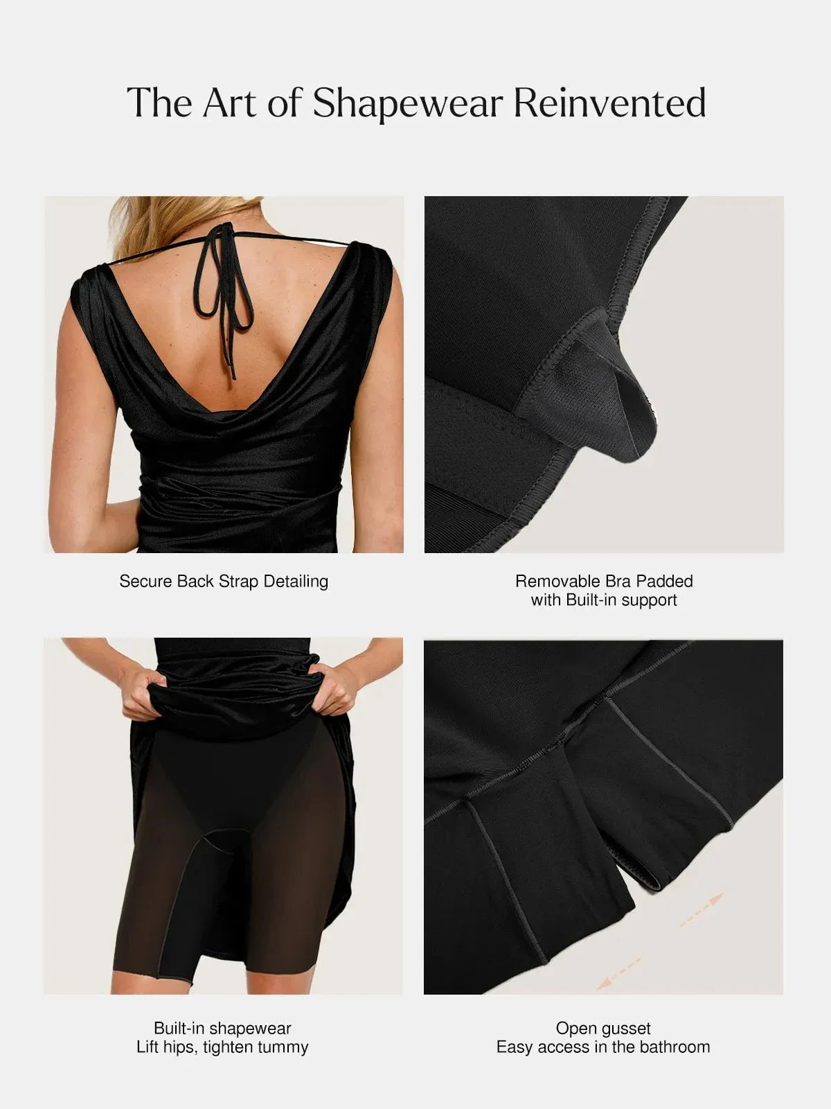 Shapewear Convertible Shine Sculpting Mermaid Dress - Image 36