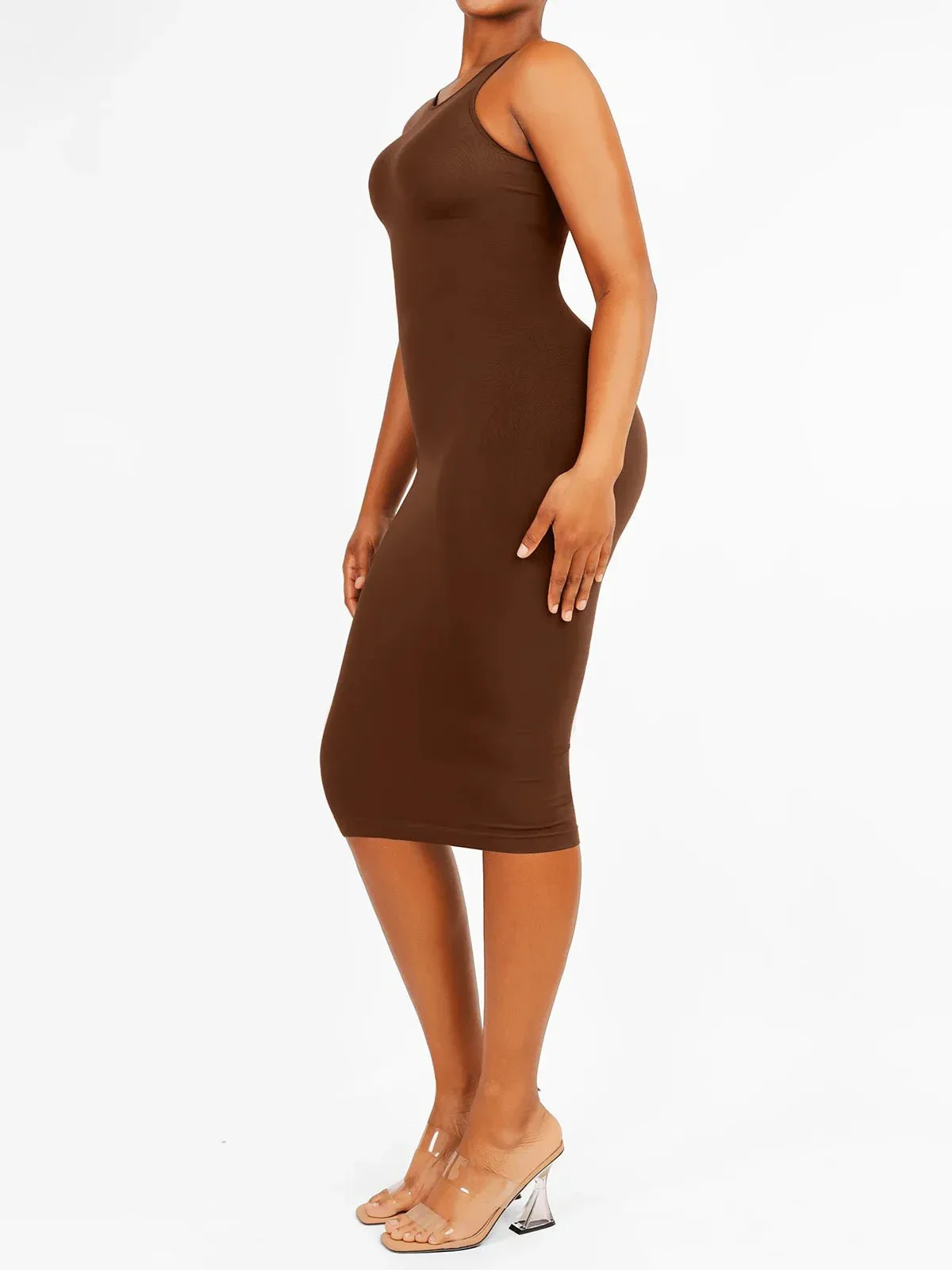 Shapewear Eco-Friendly Sculpting Midi Dress Set - Image 4