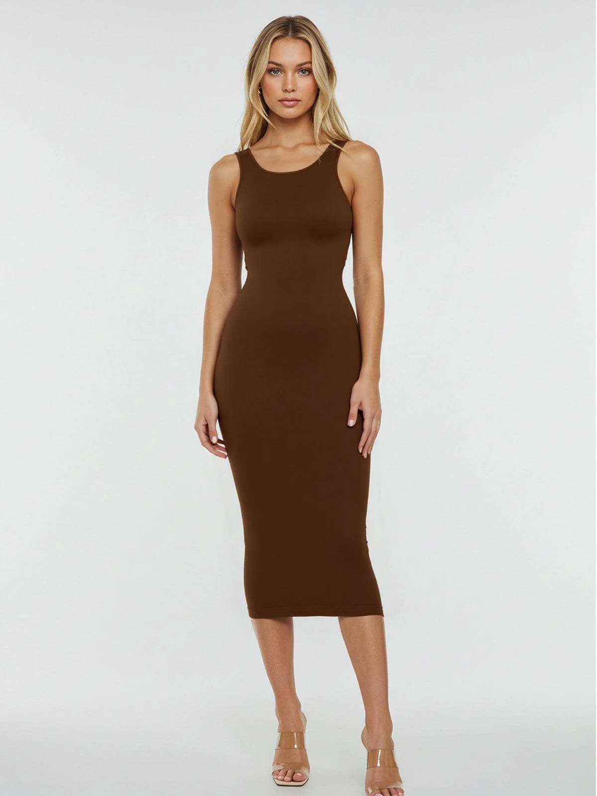 Shapewear Eco-Friendly Sculpting Midi Dress Set - Image 7