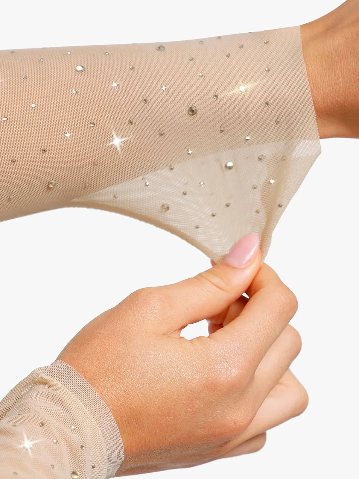 Shapewear Heat-Set Crystal Mesh Long-Sleeve Slimming Bodysuit - Image 20
