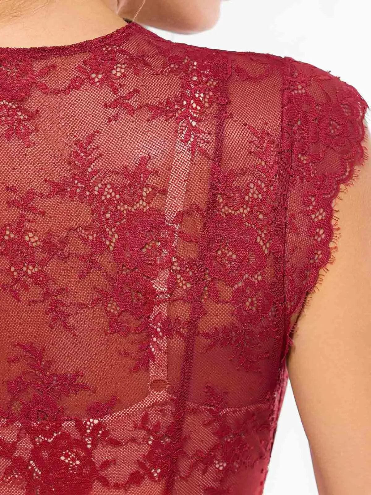 Shapewear Lace Fantasy Mini & Maxi Sculpting Dress Set - Image 12