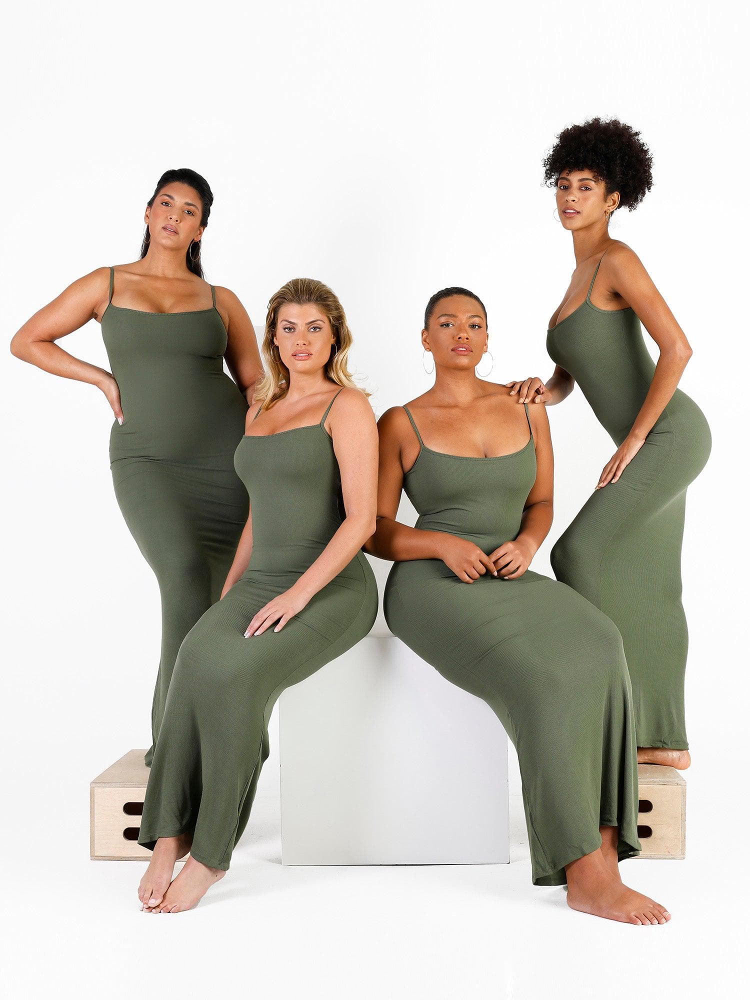 Shapewear Modal Slimming Maxi Slip Dress For Insiders - Image 53