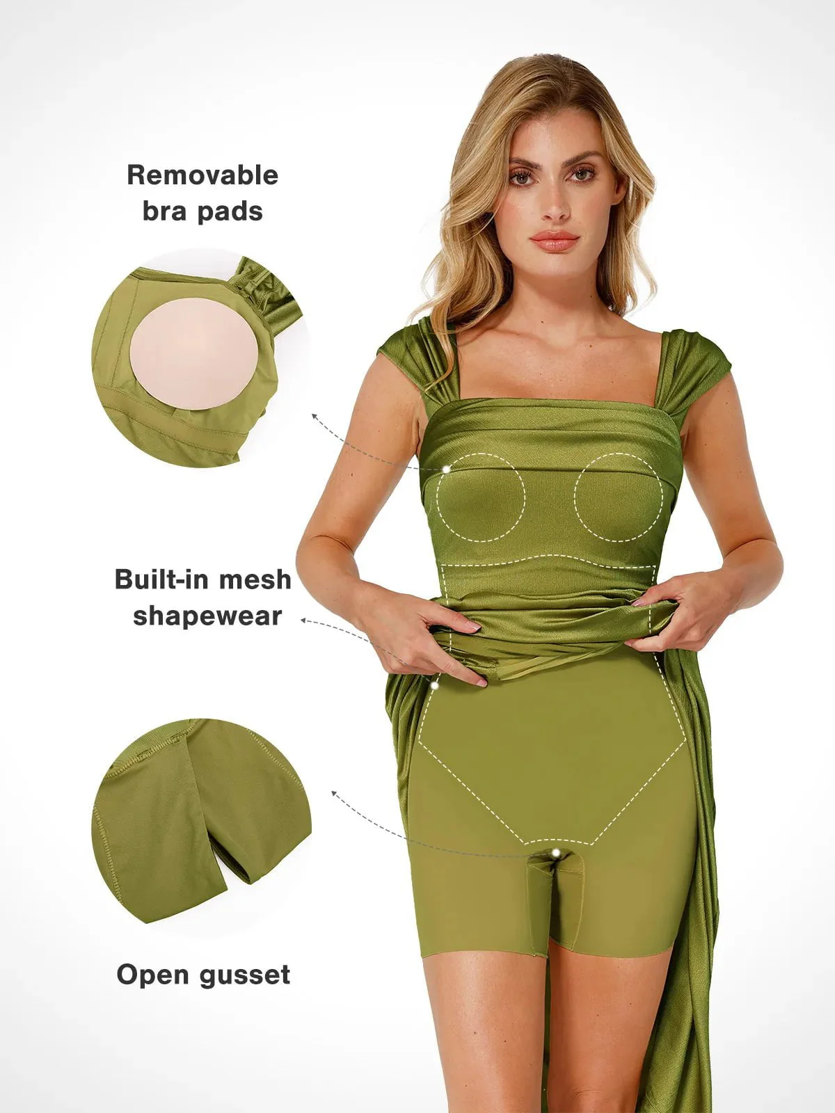 Shapewear Off Shoulder Shine Ruched Sculpting Maxi Dress - Image 31