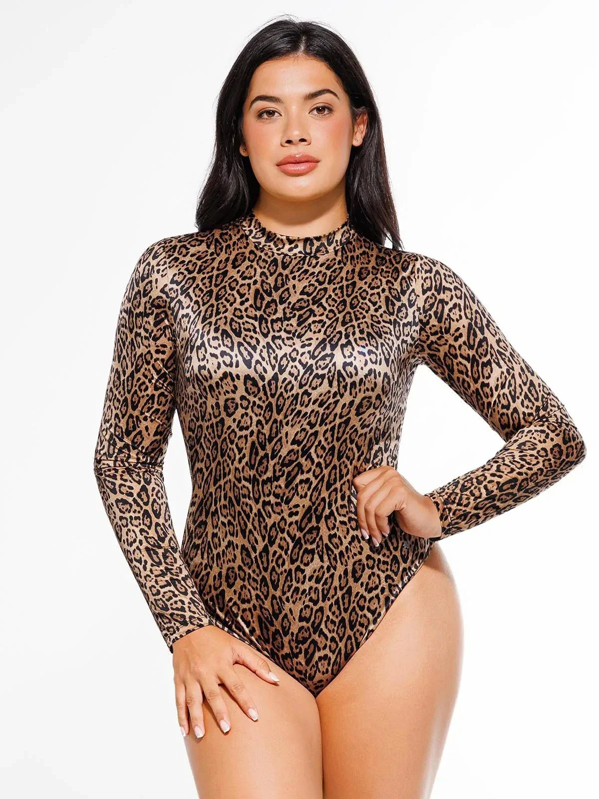 Shapewear Printed High-Waist Tummy-Control Bodysuit - Image 2
