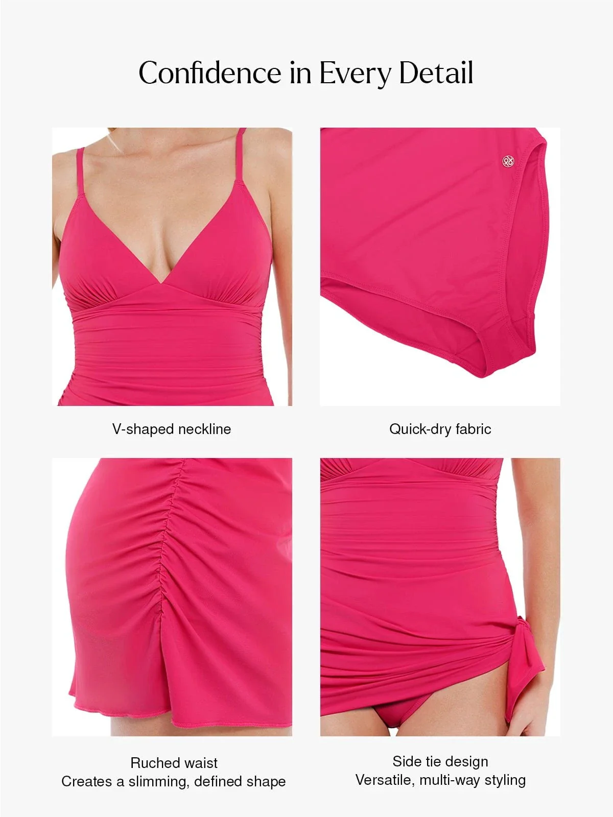 Shapewear Ruched Convertible One-Piece Swimsuit - Image 18