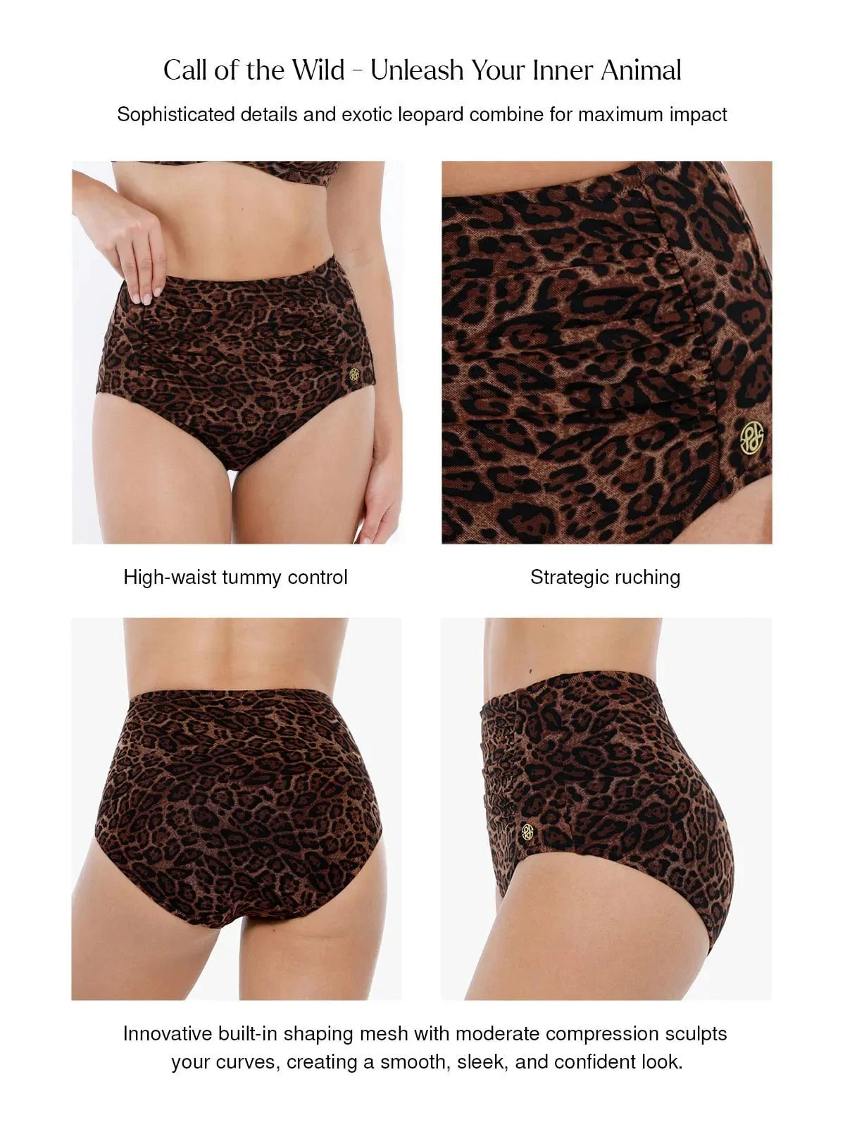 Shapewear Ruched Tummy Control Bikini Brief - Image 18