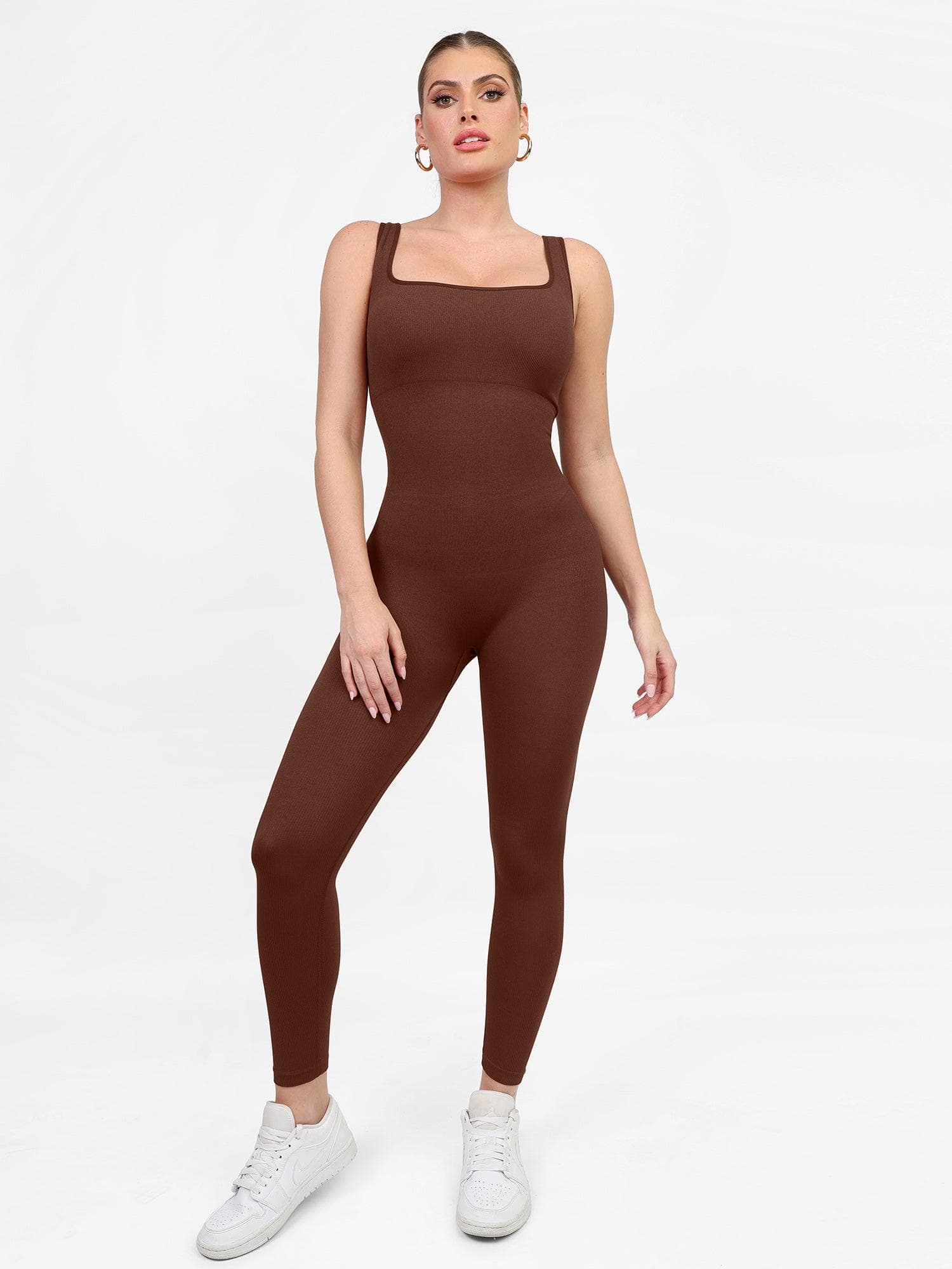 Shapewear Seamless Long Sleeve & Square Neck Sleeveless Jumpsuits - Image 27
