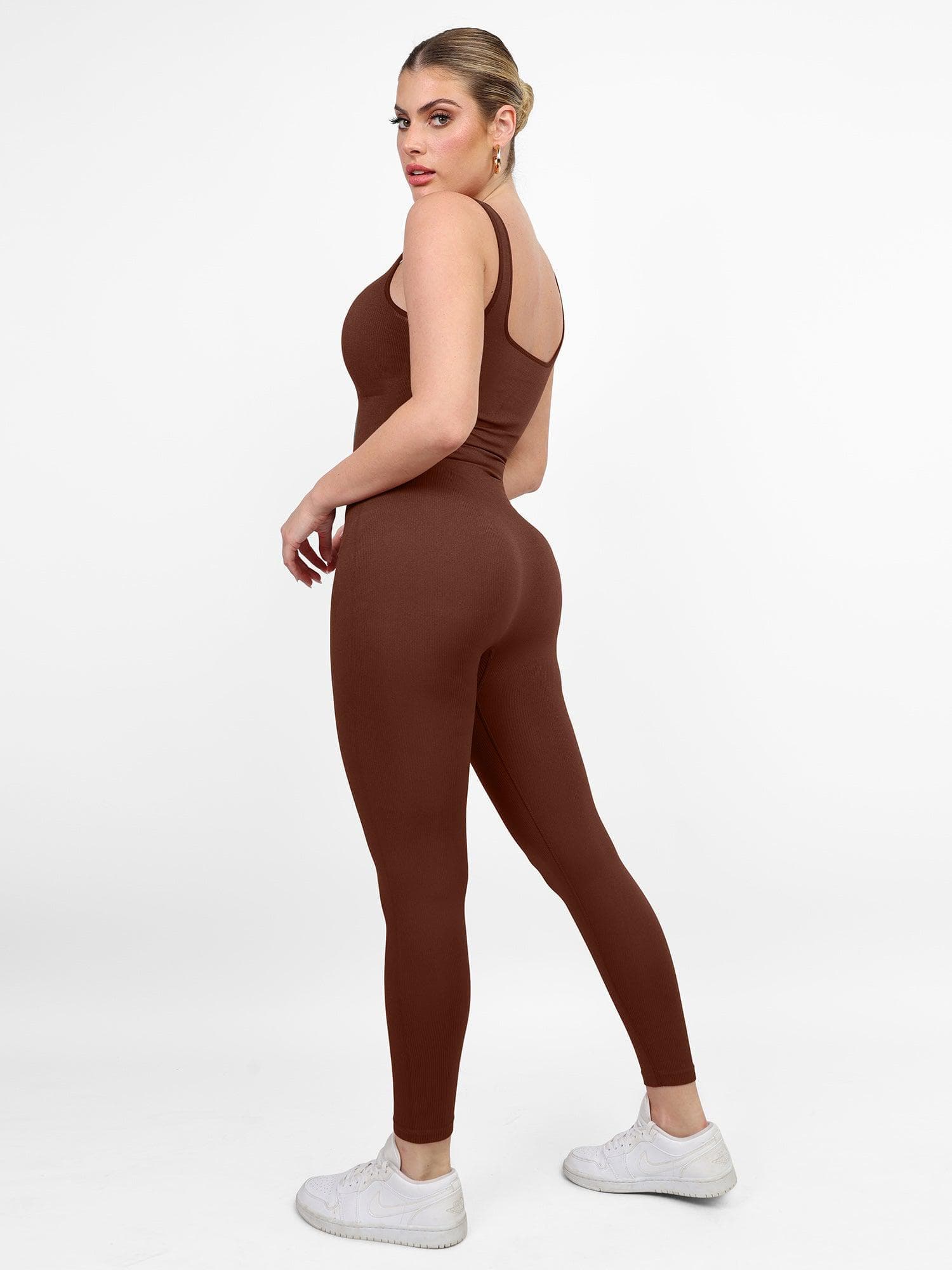 Shapewear Seamless Long Sleeve & Square Neck Sleeveless Jumpsuits - Image 30
