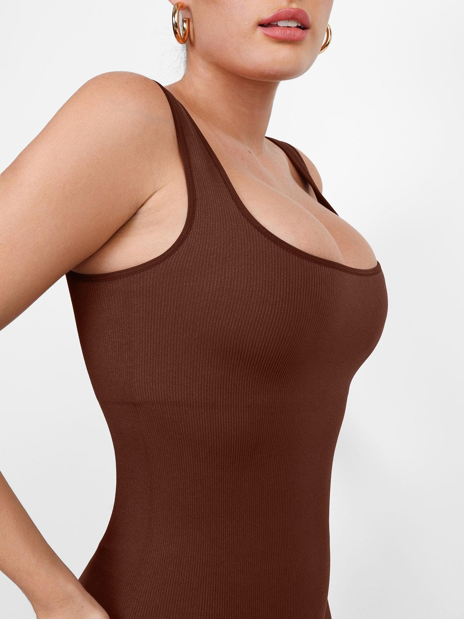 Shapewear Seamless Long Sleeve & Square Neck Sleeveless Jumpsuits - Image 31