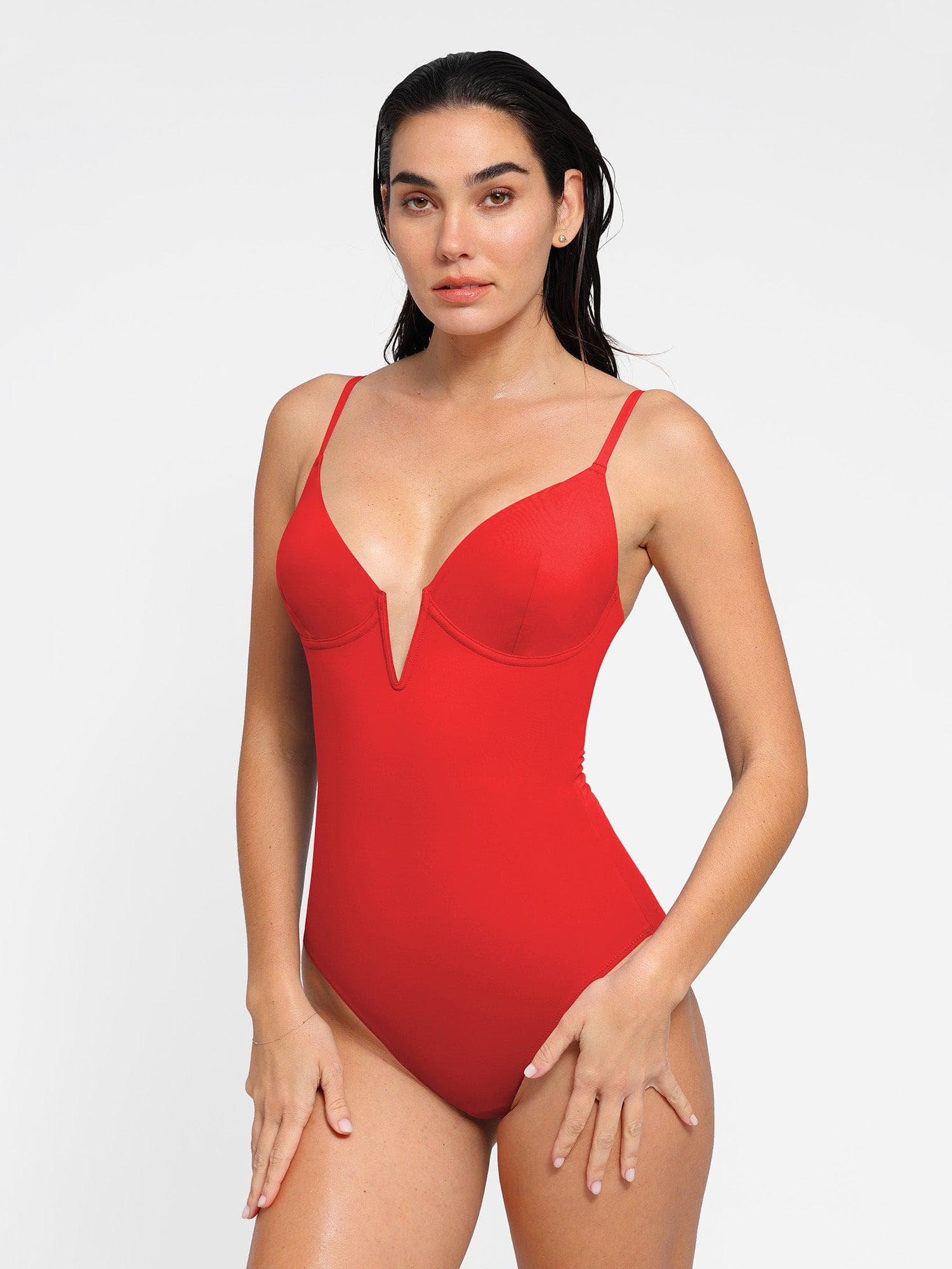 Shapewear Slimming One-Piece Swimsuit Mesh Coverup Set - Image 18
