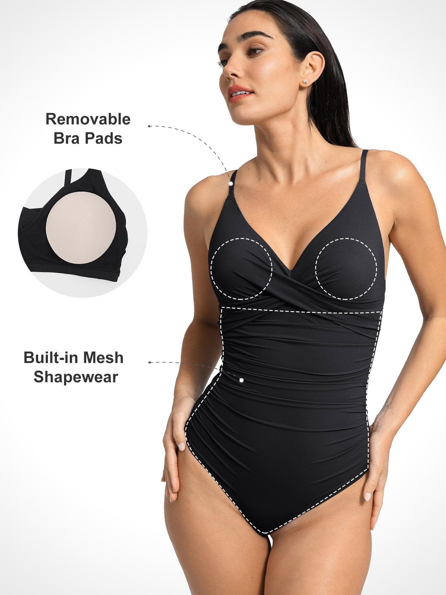 Shapewear Solid Sculpting One-Piece Swimsuit - Image 22