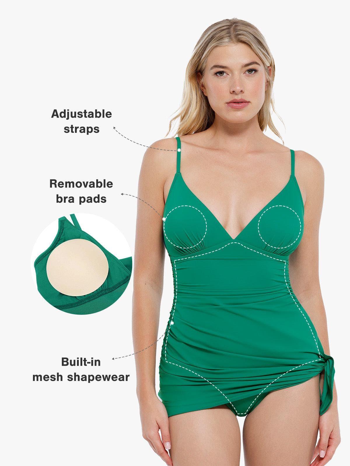 Shapewear Solid Sculpting One-Piece Swimsuit - Image 48