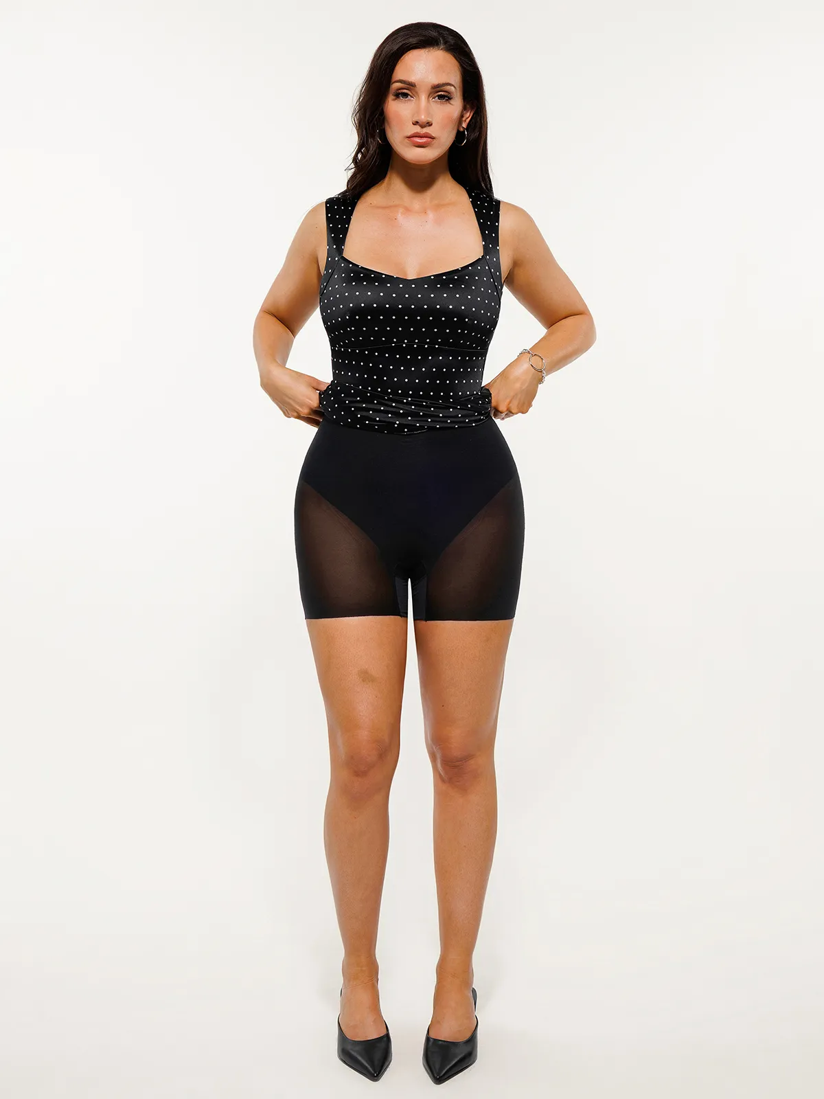 Shapewear Sweetheart Neckline Fit & Flare Mini Dress - Image 7