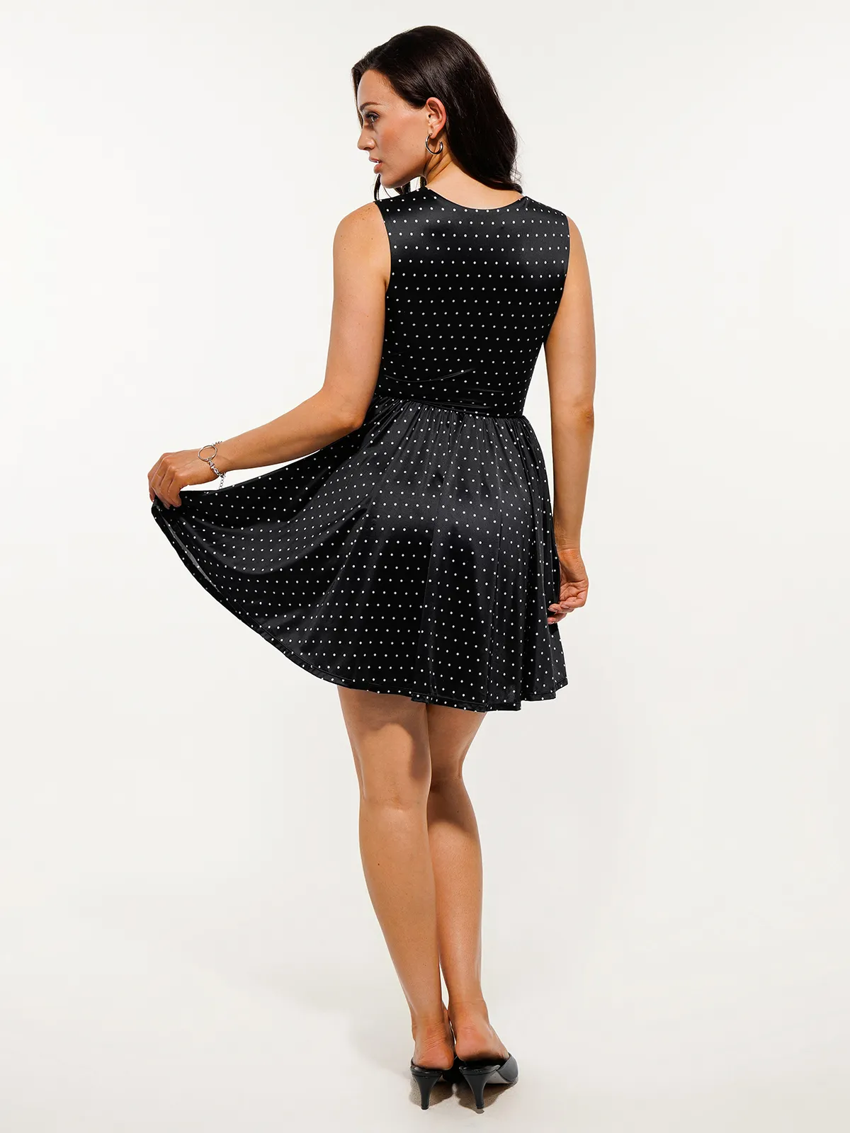 Shapewear Sweetheart Neckline Fit & Flare Mini Dress - Image 8