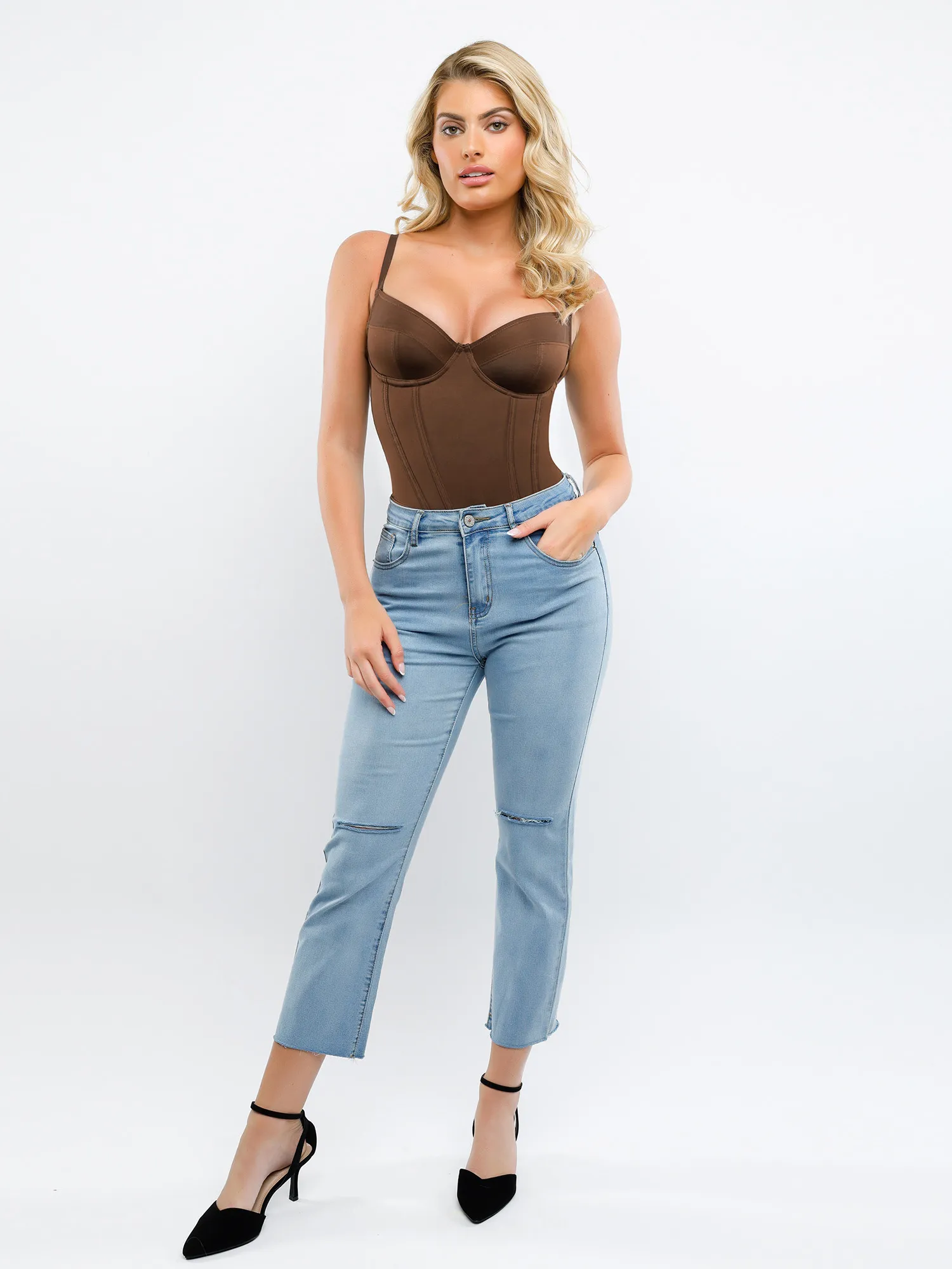 Shapewear Tummy Control Corset Thong Bodysuit For Insiders - Image 5