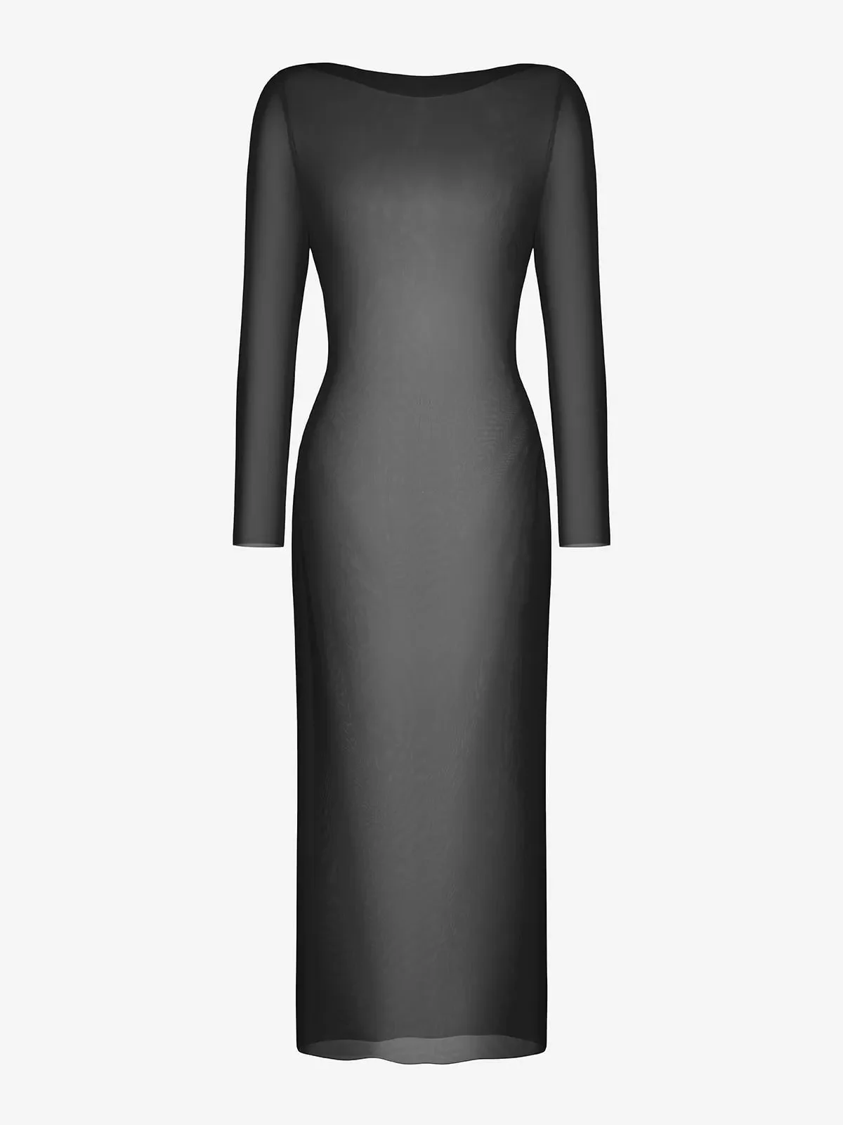 Long Sleeve Sheer Mesh Maxi Cover-Up - Image 7