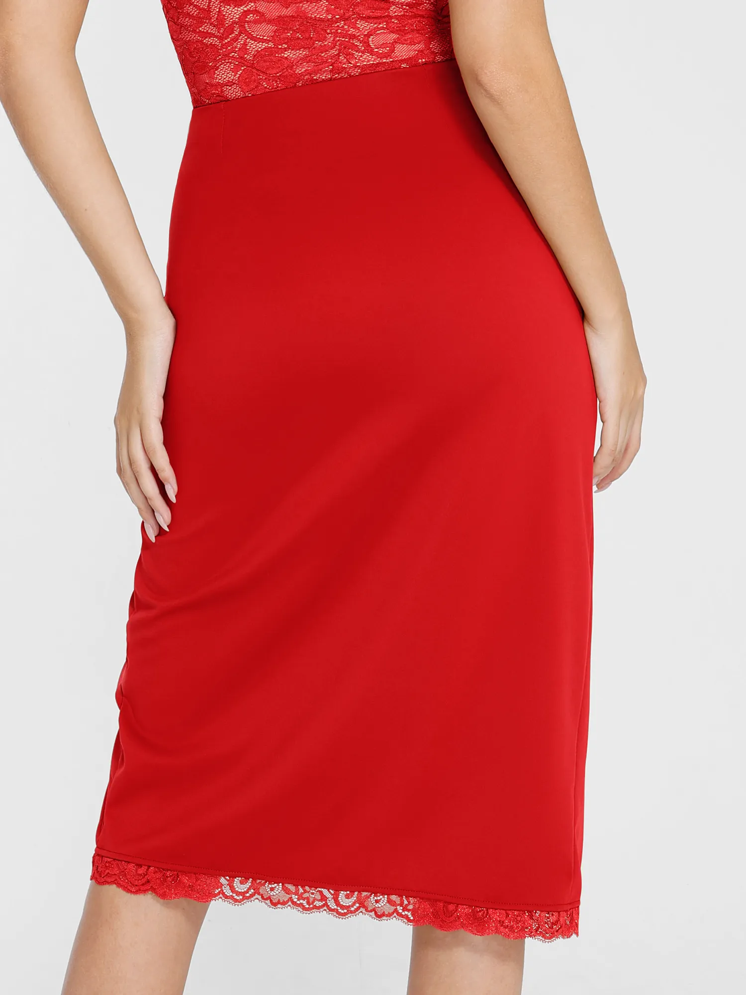 Shapewear Sculpting Lace Bodysuit or Midi Skirt or Shrug - Image 43