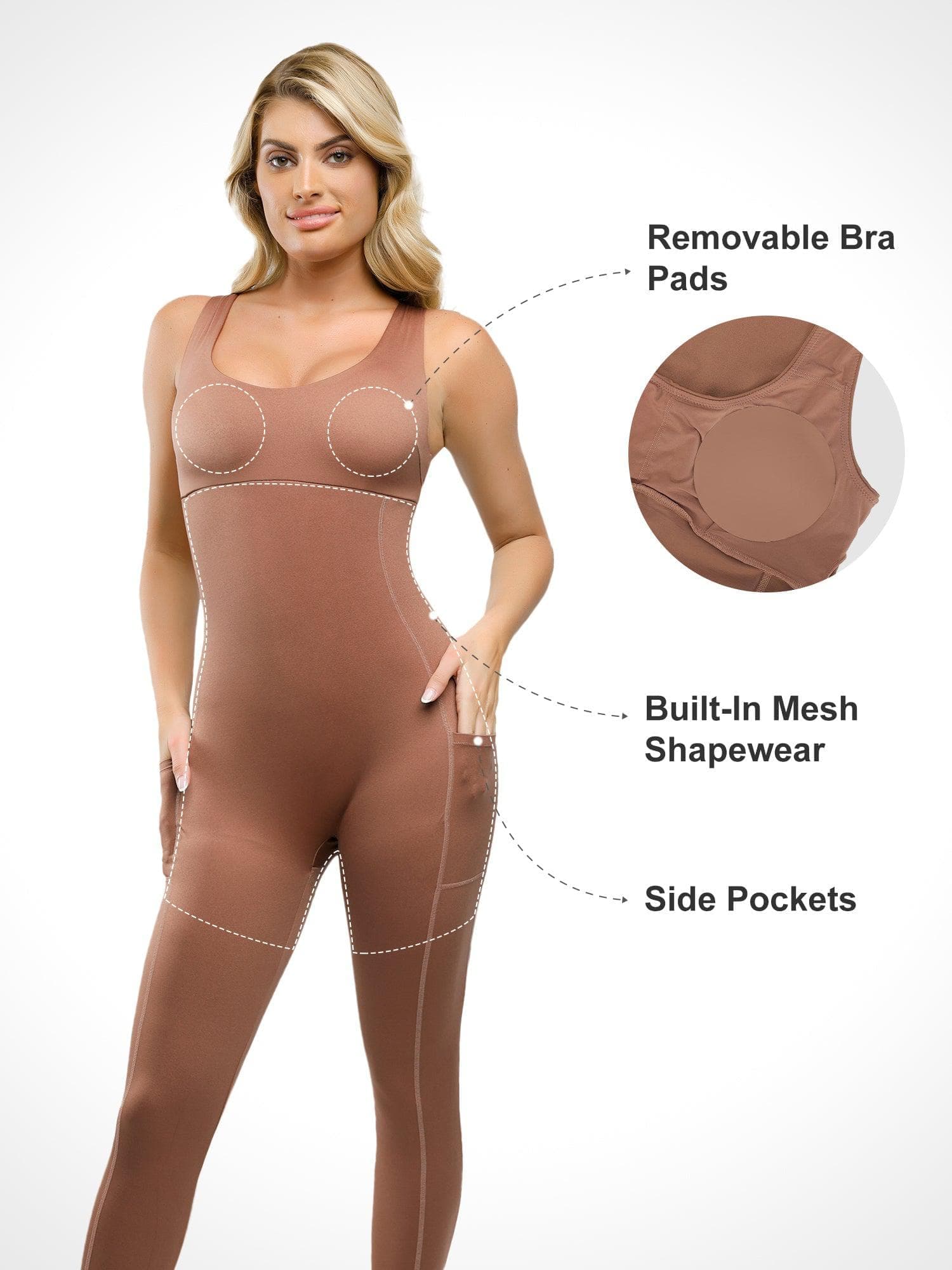 The Shapewear Jumpsuit One Piece Thigh Slimming For Insiders - Image 32