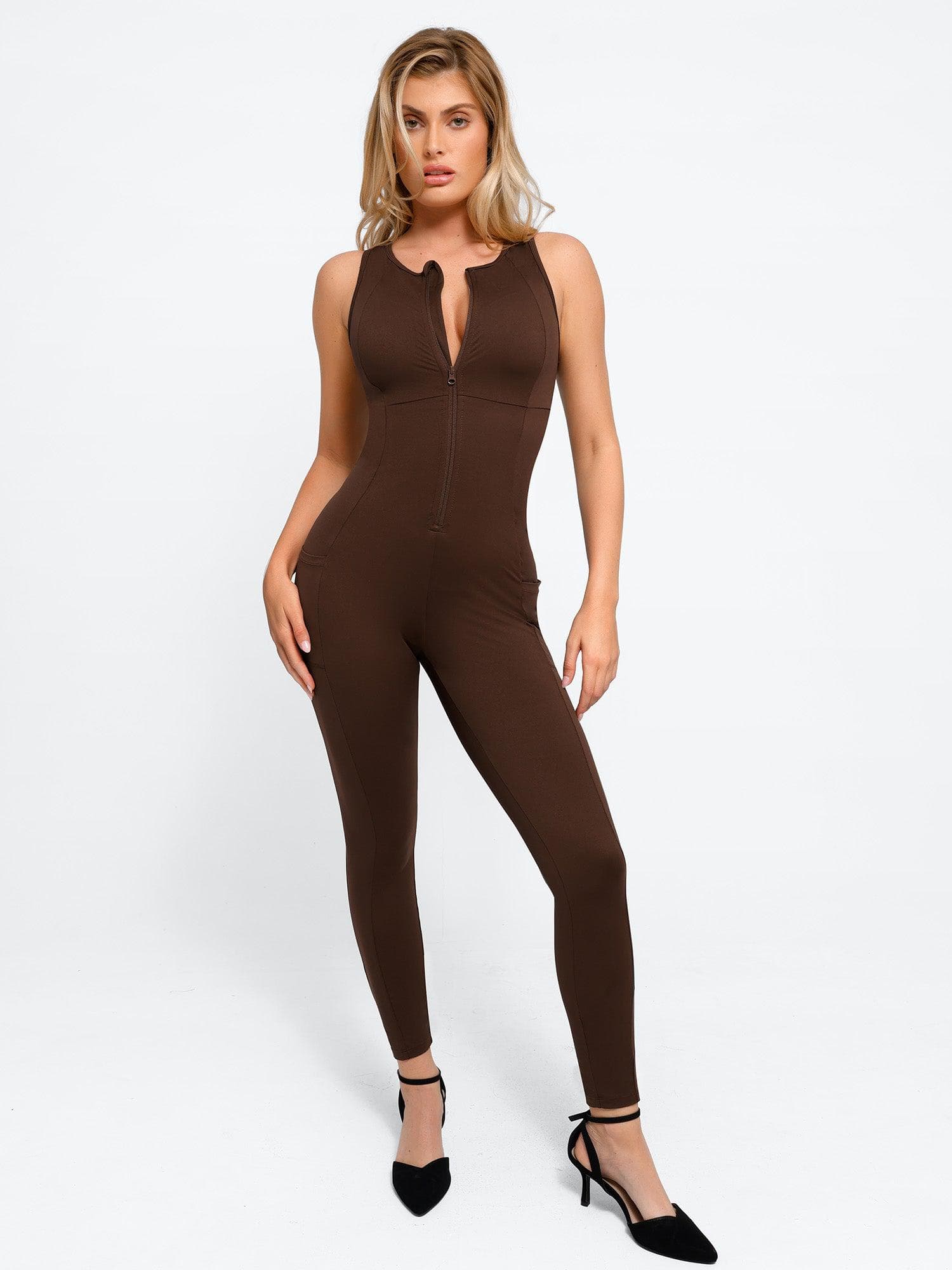 The Shapewear Jumpsuit Sleeveless Shapewear Zip Front For Insiders - Image 11