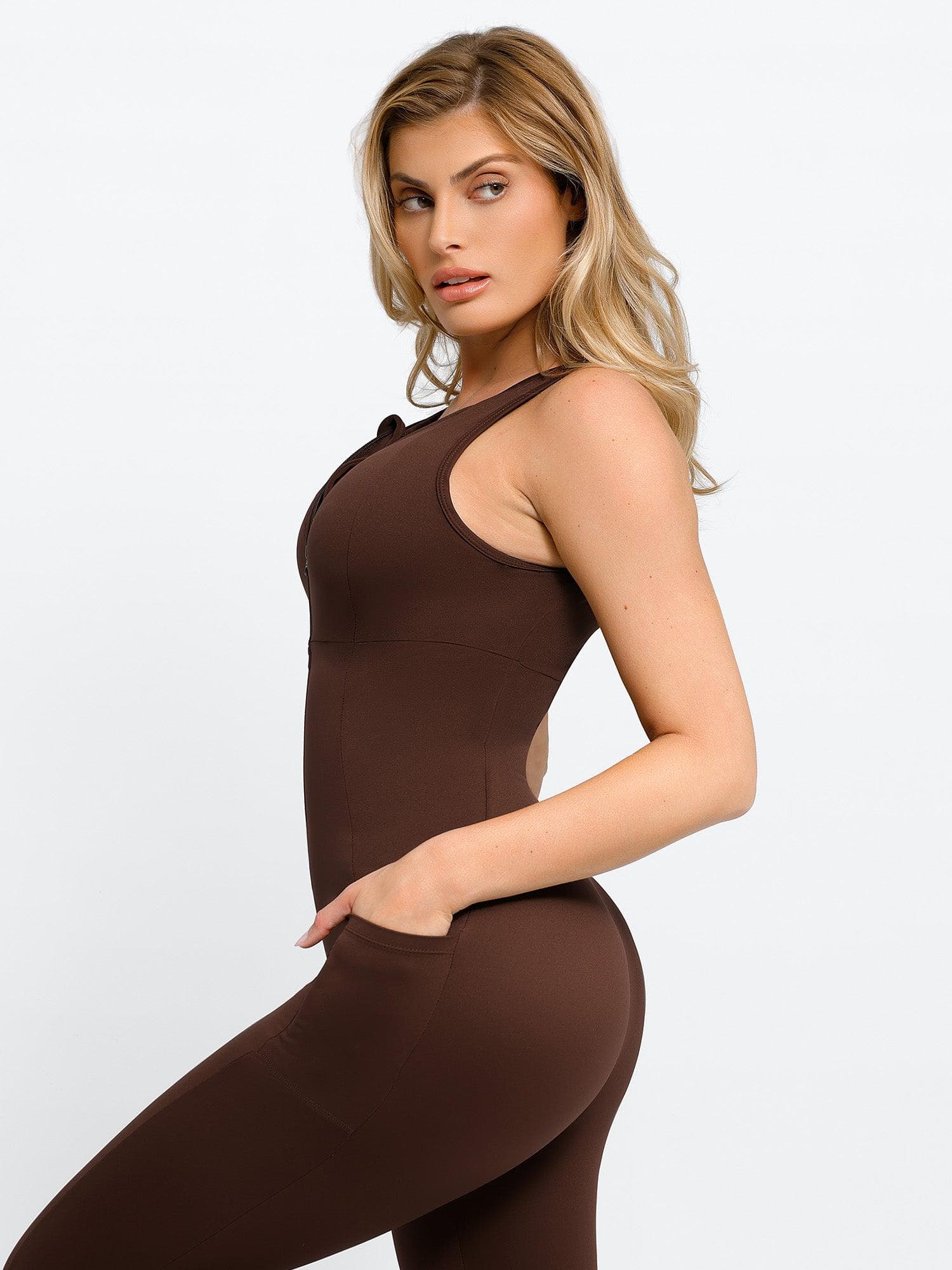 The Shapewear Jumpsuit Sleeveless Shapewear Zip Front For Insiders - Image 17