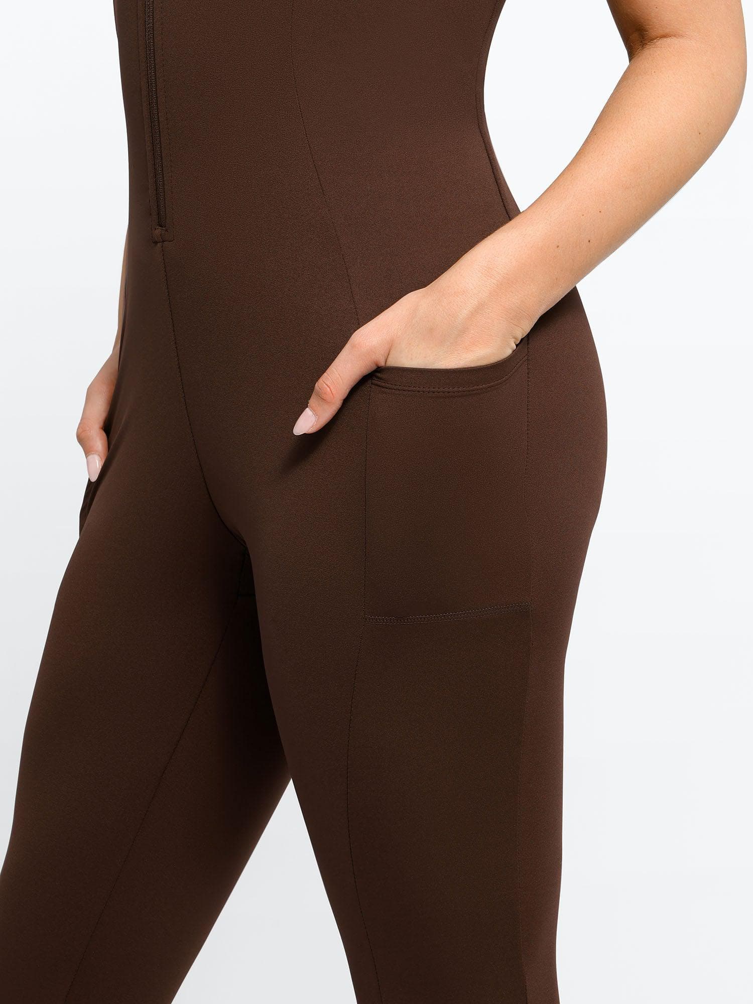 The Shapewear Jumpsuit Sleeveless Shapewear Zip Front For Insiders - Image 18