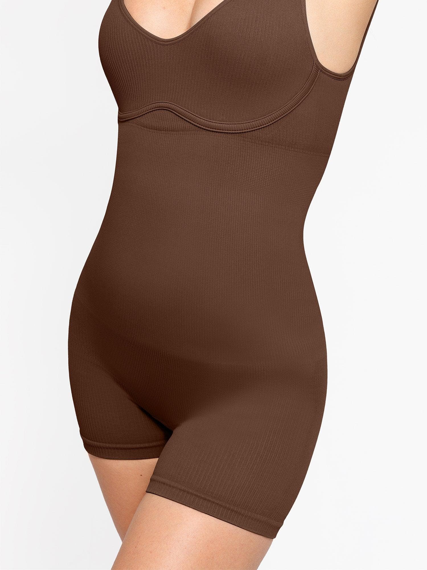 The Shapewear Romper Seamless Ribbed V-Neck For Insiders - Image 24