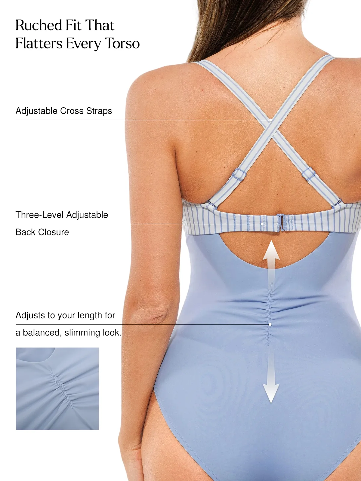 Twist & Shirred Sculpting One-Piece with Removable Straps - Image 29