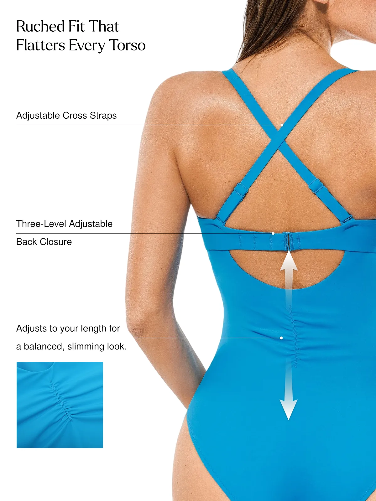 Twist & Shirred Sculpting One-Piece with Removable Straps - Image 63