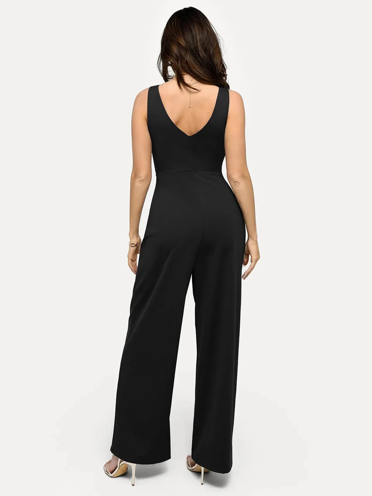 Shapewear Slimming Wide-Leg Jumpsuit - Image 4