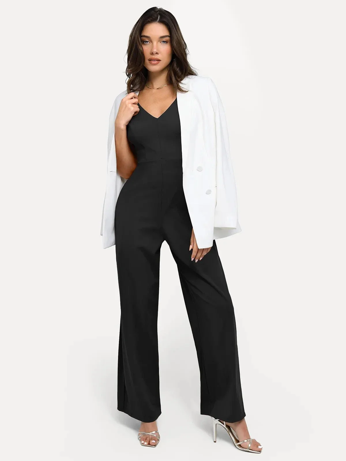 Shapewear Slimming Wide-Leg Jumpsuit - Image 5