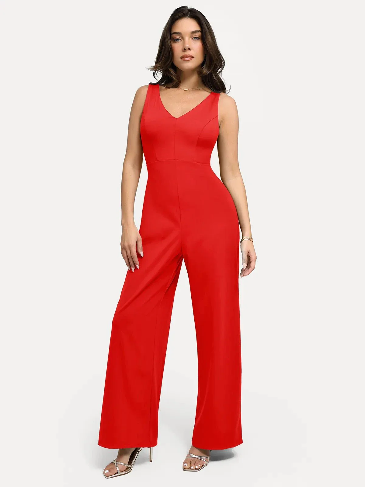 Shapewear Slimming Wide-Leg Jumpsuit - Image 6