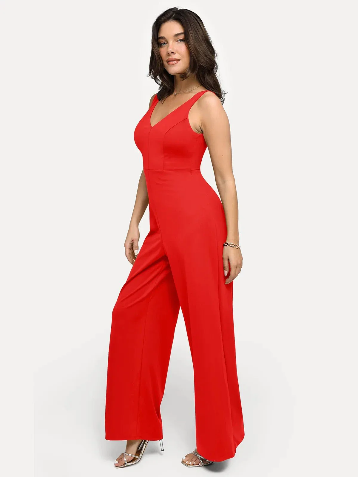 Shapewear Slimming Wide-Leg Jumpsuit - Image 8