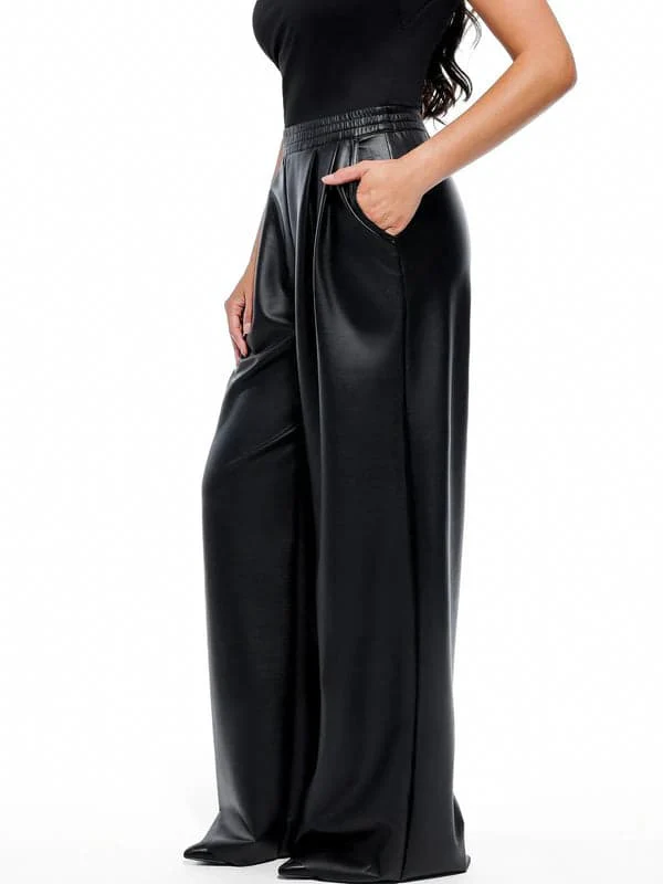 Velvet Wide-Leg Sculpting Trousers - Image 13