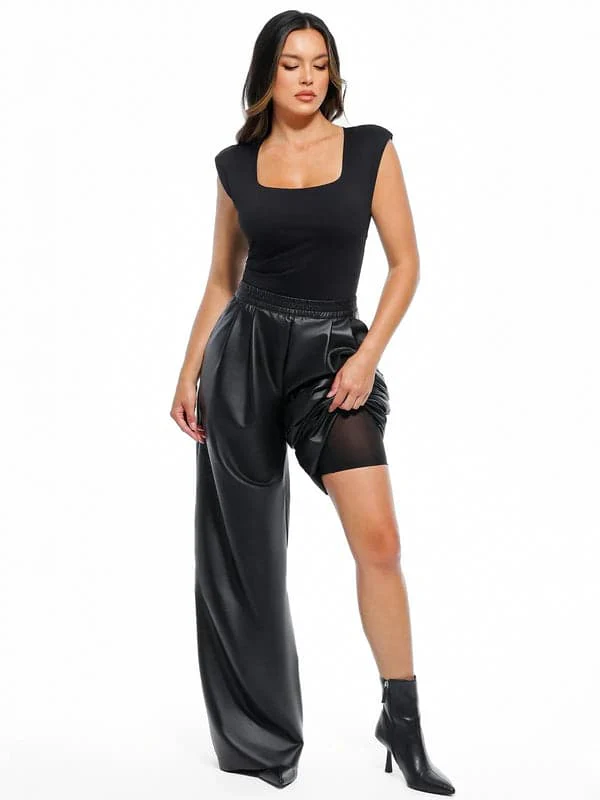 Velvet Wide-Leg Sculpting Trousers - Image 18