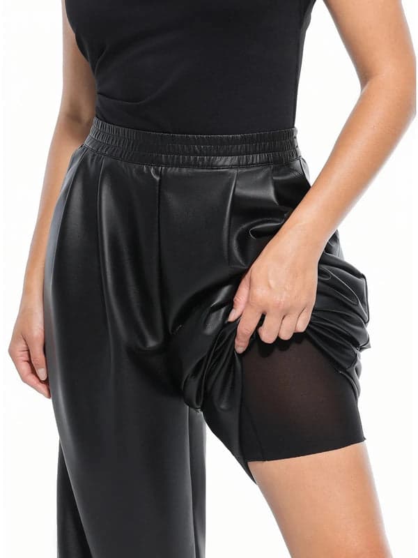 Velvet Wide-Leg Sculpting Trousers - Image 20