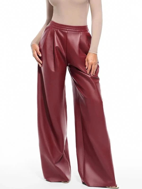 Velvet Wide-Leg Sculpting Trousers - Image 23