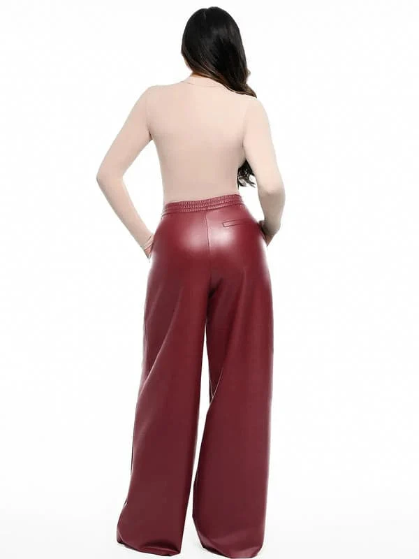 Velvet Wide-Leg Sculpting Trousers - Image 25