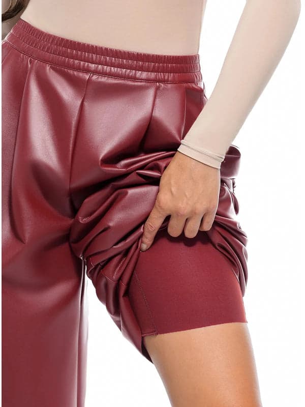 Velvet Wide-Leg Sculpting Trousers - Image 28