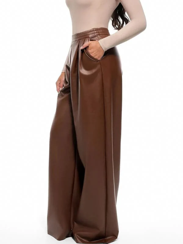 Velvet Wide-Leg Sculpting Trousers - Image 32