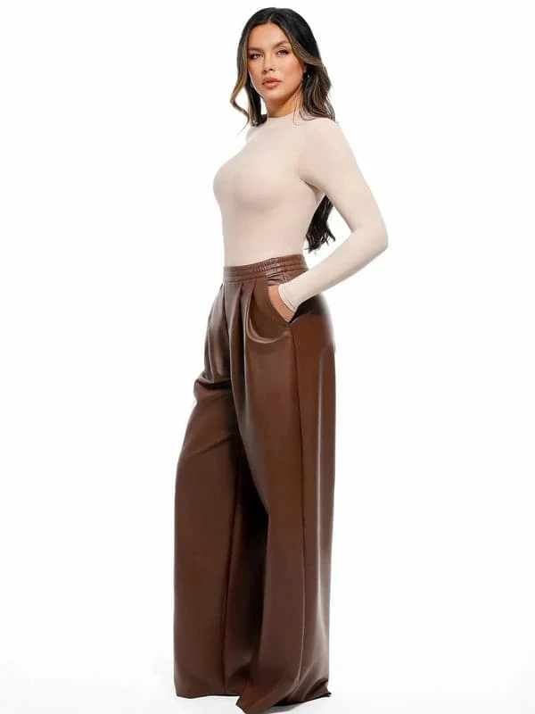 Velvet Wide-Leg Sculpting Trousers - Image 33