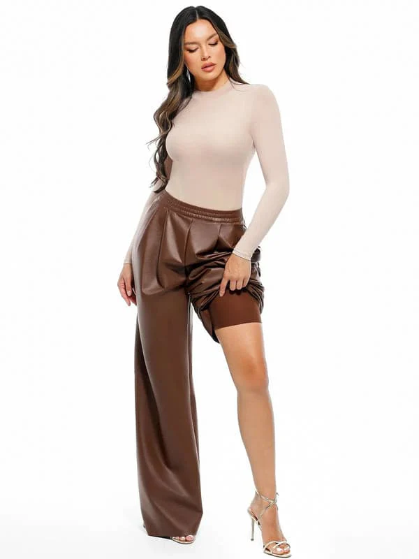 Velvet Wide-Leg Sculpting Trousers - Image 35