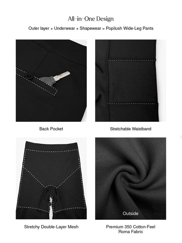 Velvet Wide-Leg Sculpting Trousers - Image 48