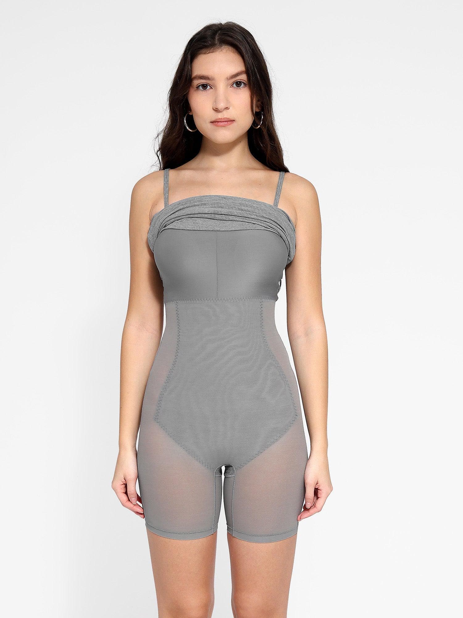 Shapewear Solid Modal Butt Lift Mini Slip Dress - Image 18