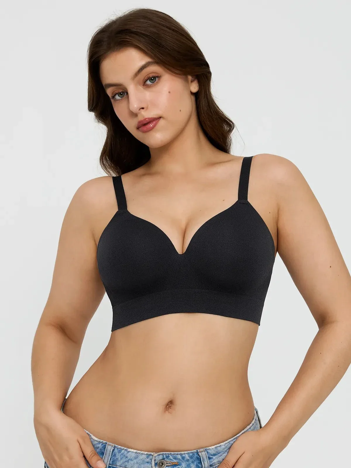 Bundle Save - Seamless Wireless Built-in Cups Comfort Smoothing Bra - Image 3