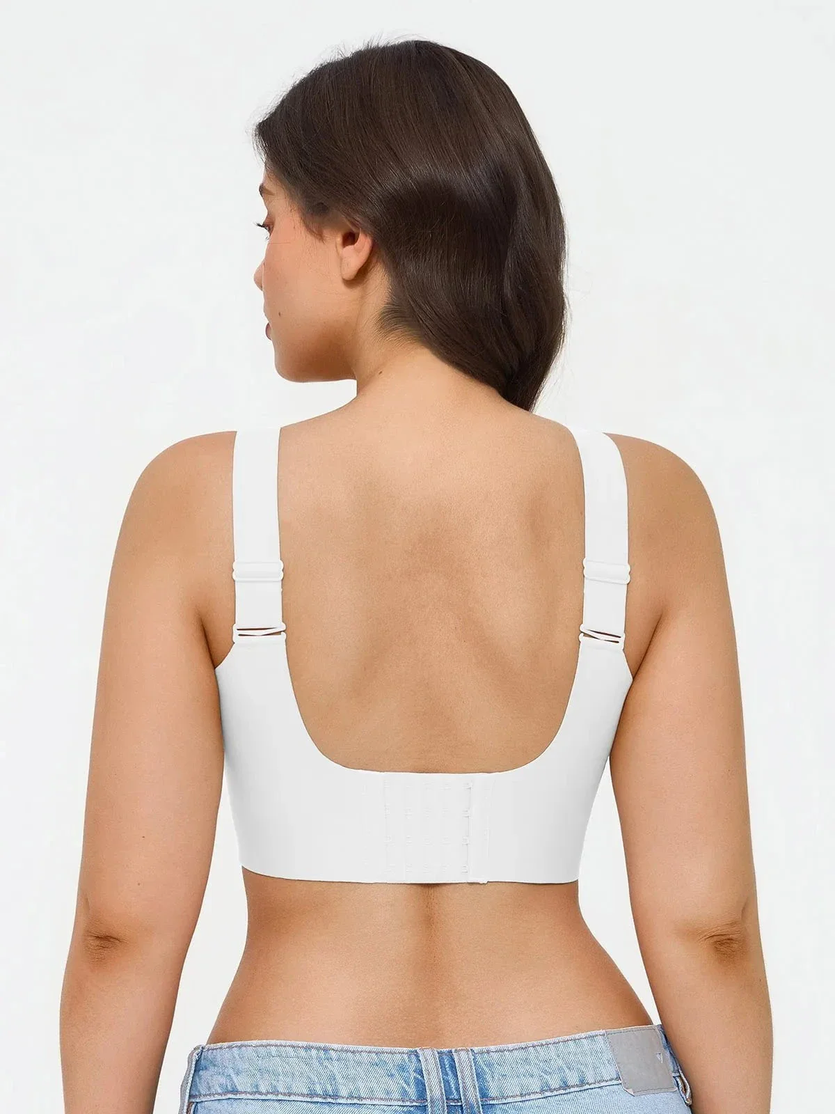 Wireless Wide Strap Everyday Supportive Push Up Comfort Bra - Image 14